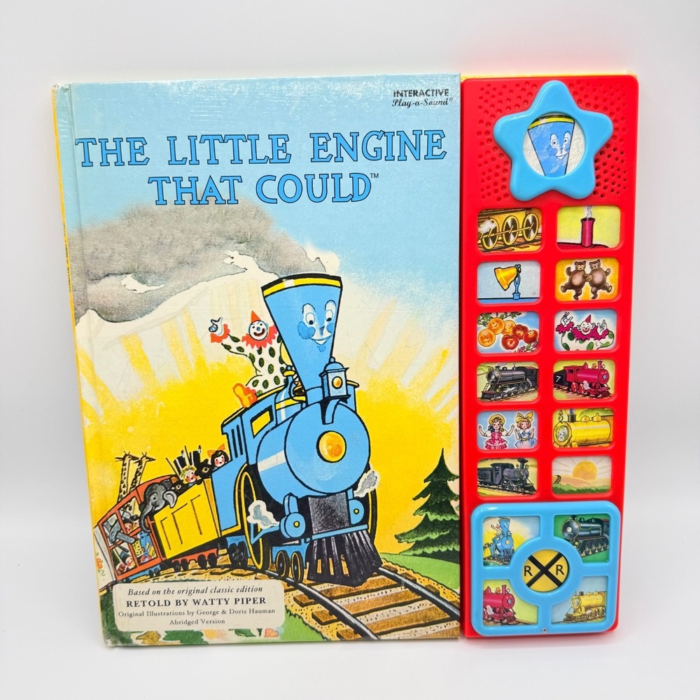 Interactive Play a Sound The Little Engine That Could Book Buttons Train RARE